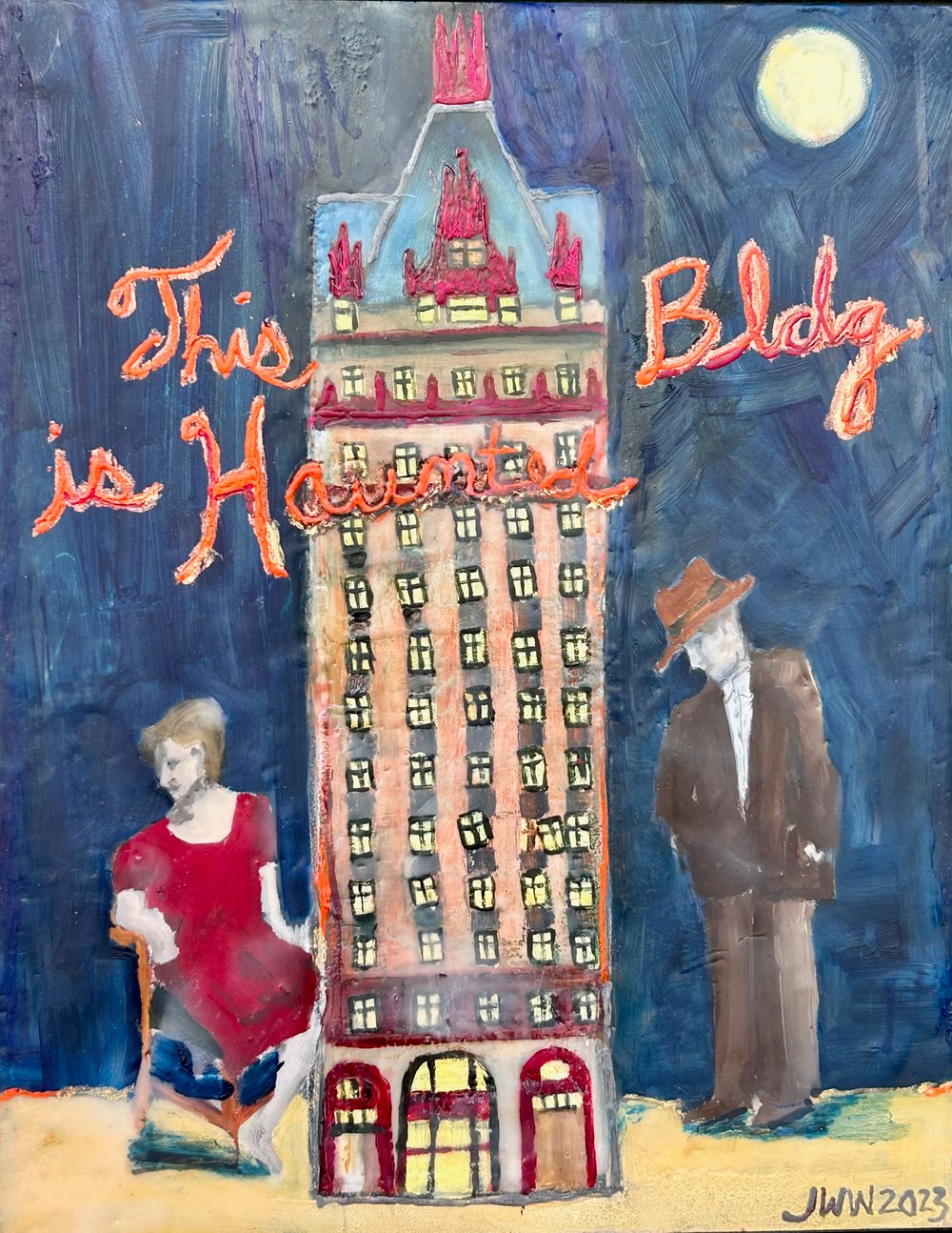 This Building is Haunted - Original Painting