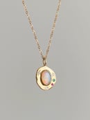 Image 1 of Opal Medallion Gold Pendant 