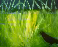Crow in Grass #4