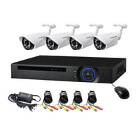 CCTV 4 Channel installation (outdoor camera)