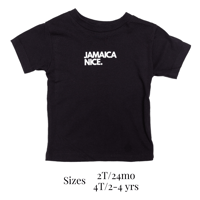 Image of JAMAICA NICE KIDS CLASSIC BLACK TEE