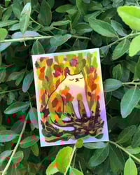 Image 4 of Growing Cat Holo Sticker