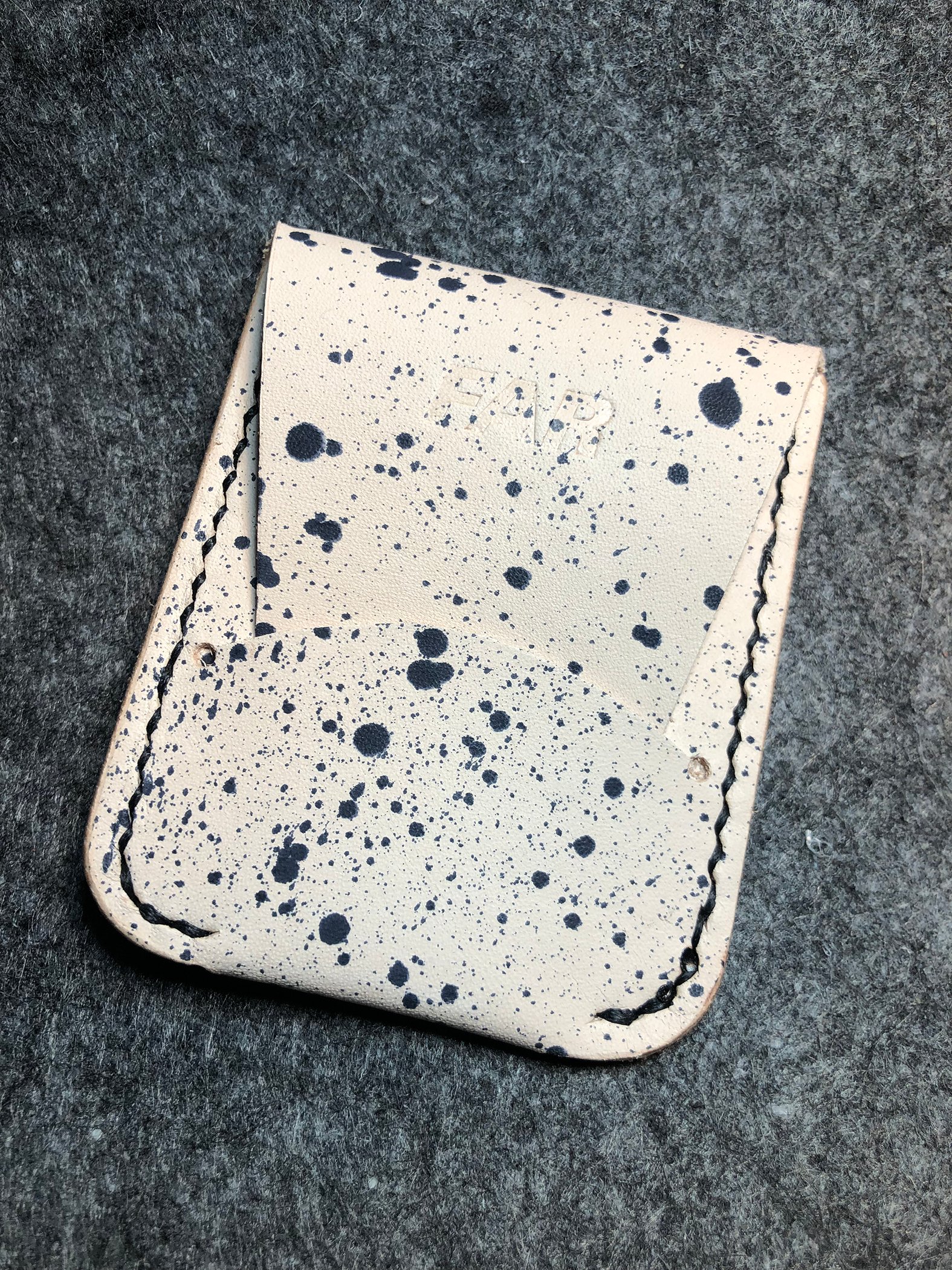Image of Spotted flap card wallet