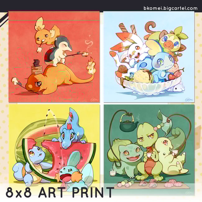 Food for Starters - 8x8" Art Prints