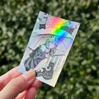 Image 2 of Hydrangea Rain Holographic Sticker
