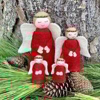 Image 1 of Felt Christmas Angel Tree Topper