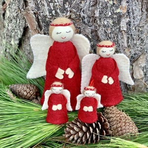 Image of Felt Christmas Angel Tree Topper