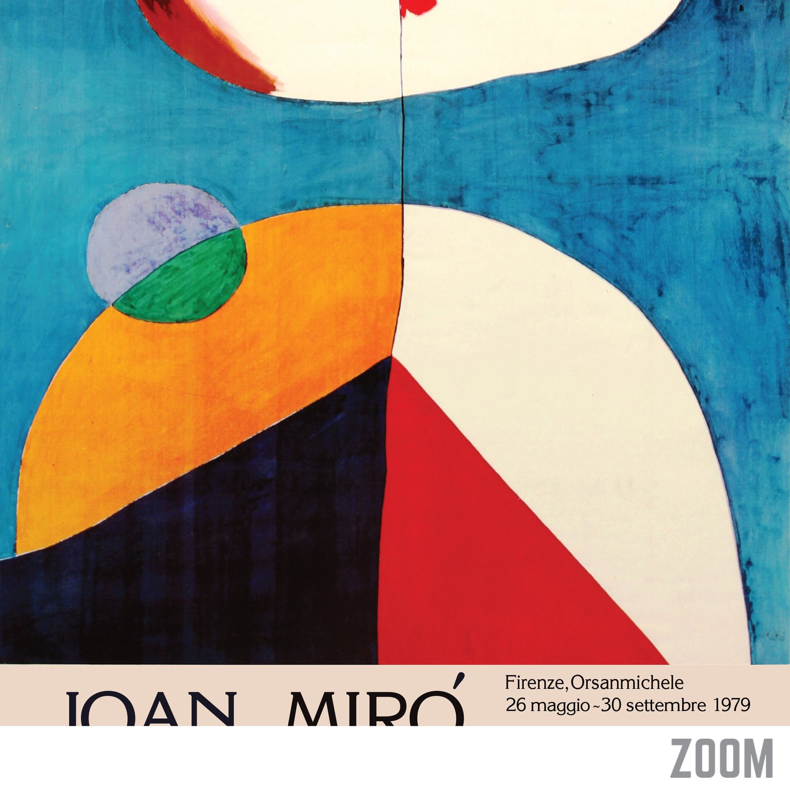 Orsanmichele - Portrait II | Joan Miro - 1979 | Event Poster
