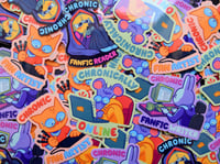 Image 1 of Chronically Online Stickers