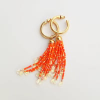Image 2 of Vintage Hoop & Opal Tassel