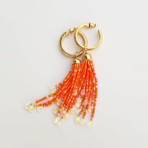 Vintage Hoop & Opal Tassel