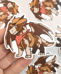 Image of Cowboy Dragon Sticker