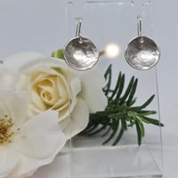 Image 1 of Sterling Silver Earrings - Delicately hammered finish  (SJ006)