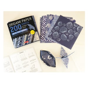 Image of Origami Paper Blue & White