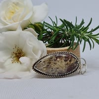 Image 2 of Silver and Moss Agate Pendant - (SJ011)