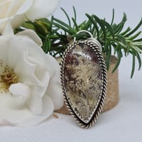 Image 1 of Silver and Moss Agate Pendant - (SJ011)