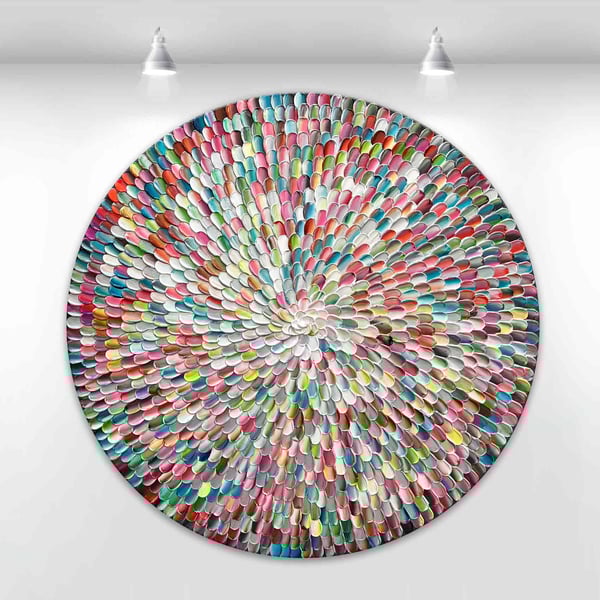 Image of Agathe orbis II - 76x76cm