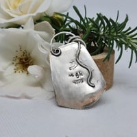 Image 3 of Silver and Crazy Lace Agate Pendant - (SJ013)