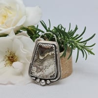 Image 2 of Silver and Crazy Lace Agate Pendant - (SJ013)