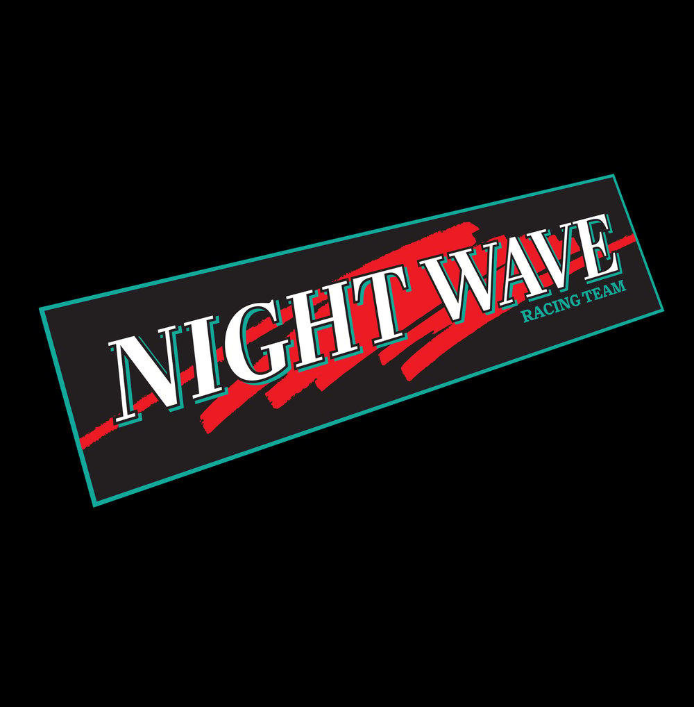 Night Wave Racing Team Sticker