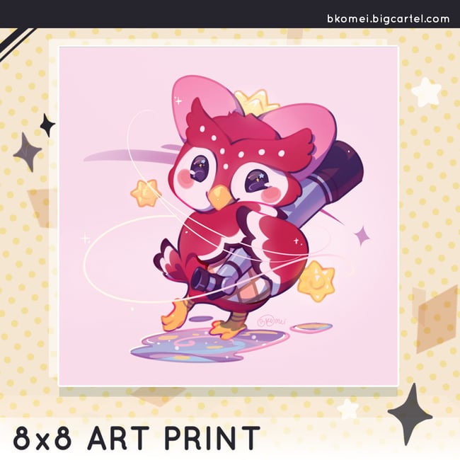 Animal Crossing Celeste - 8x8" Art Print