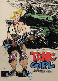 Image 2 of Tank Girl 1st Appearance - Atom Tan #1 Full Size A4 Edition - with Printed Patch and Poster Magazine