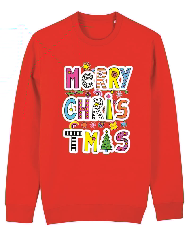 Image of Kids Red Merry Christmas 