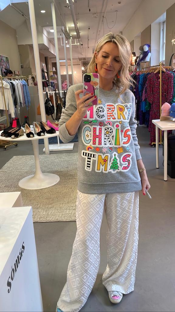 Image of Grey Merry Christmas Sweatshirt