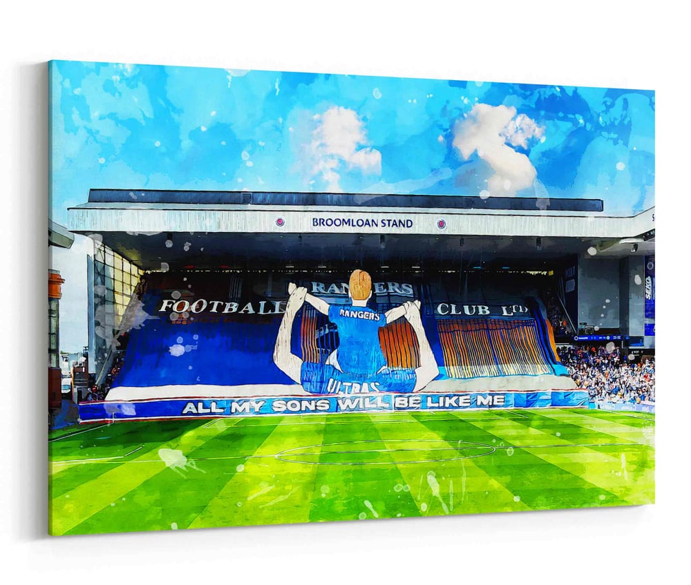 Image of All My Sons Will Be Like Me - Rangers Tifo