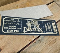Image 1 of Custom Ticket With Glitter Backing 