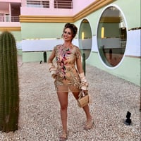 Image 7 of Floral Embellished Mesh Dress