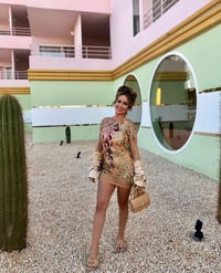 Image 8 of Floral Embellished Mesh Dress