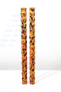 Orange Black Camo - Extended Replacement Ski Pole Grips (18mm - 2023 Color)
