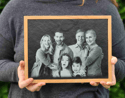 Personalised Engraved Slate With Wooden Frame 