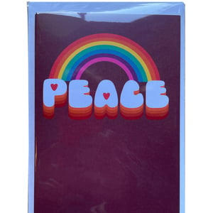 Image of PEACE - PACK OF FIVE A6 greeting cards with envelopes