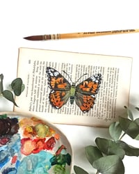 Image 4 of Life in Old Pages Collection Insect n. 22 Vanessa Indica 