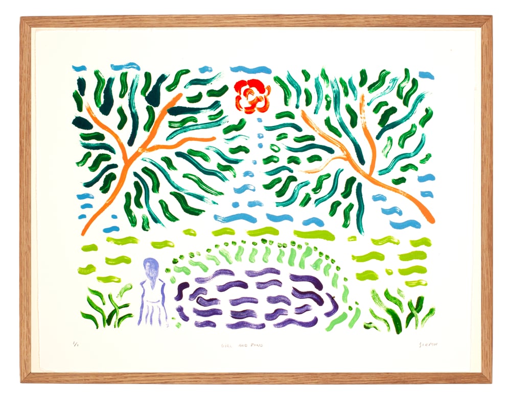 Image of Girl And Pond