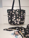 BOLSO CASTILNOVO MARGARITAS NEGRO