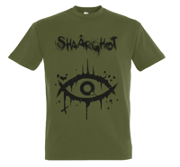 Image 2 of Tee Shirt Kaki + Eye Lettrage Noir 