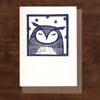 Sleepy Owl Notecards