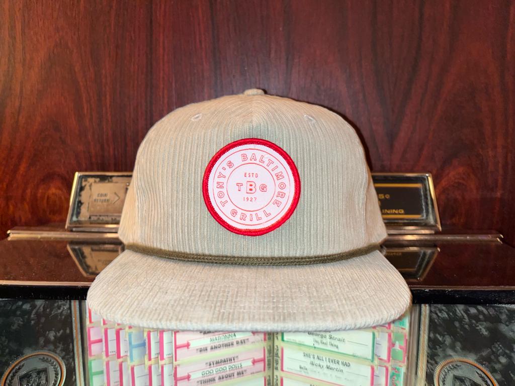 Image of Moss Green Corduroy Patch Hat