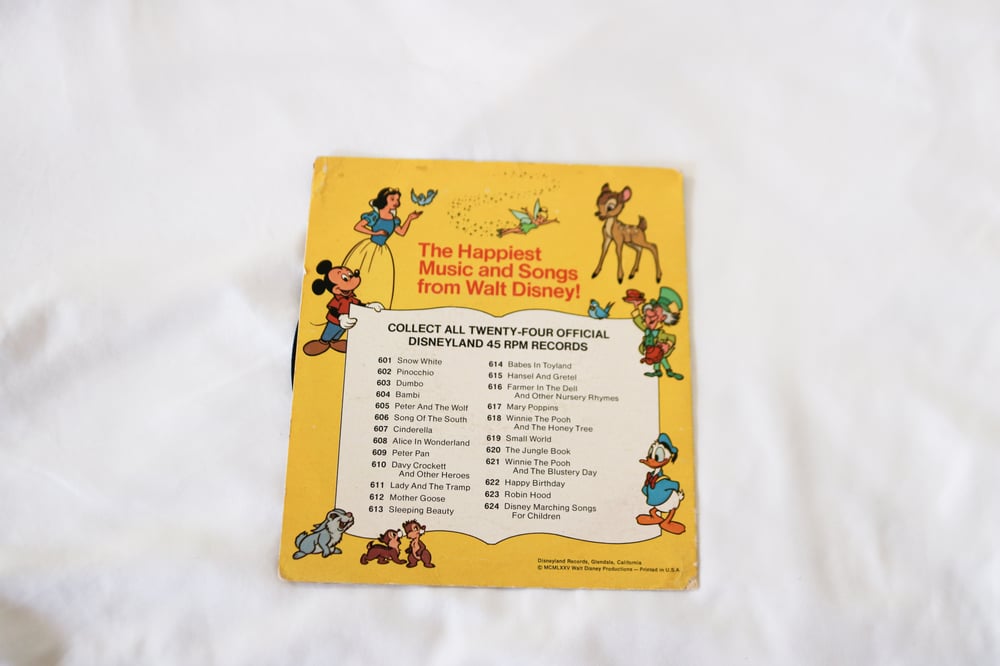 Image of Vintage Walt Disney's Cinderella Songs Record (1975)