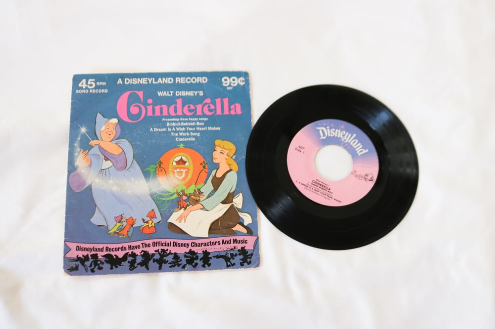 Image of Vintage Walt Disney's Cinderella Songs Record (1975)