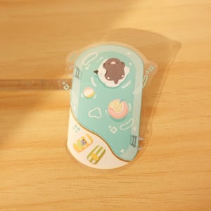 Image of Space, City View, Umbrella, Pool | Scene Series ☆ | Clear Stickers