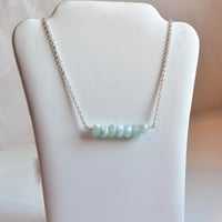Image 4 of Amazonite Gemstone Necklace and Earrings Set