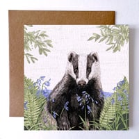 Image 1 of  BADGER GREETING CARD