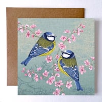 Image 1 of BLUE TIT GREETING CARD