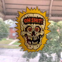 Image 2 of Surprised Skull! Sticker