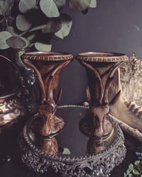 Image 4 of Iron stag vases 