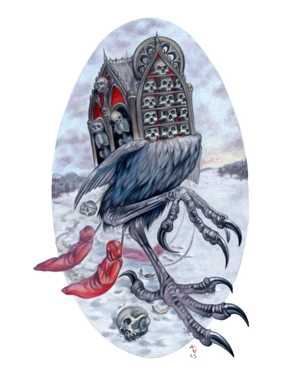Image of "The Charnel House (The Rook)" Art Print